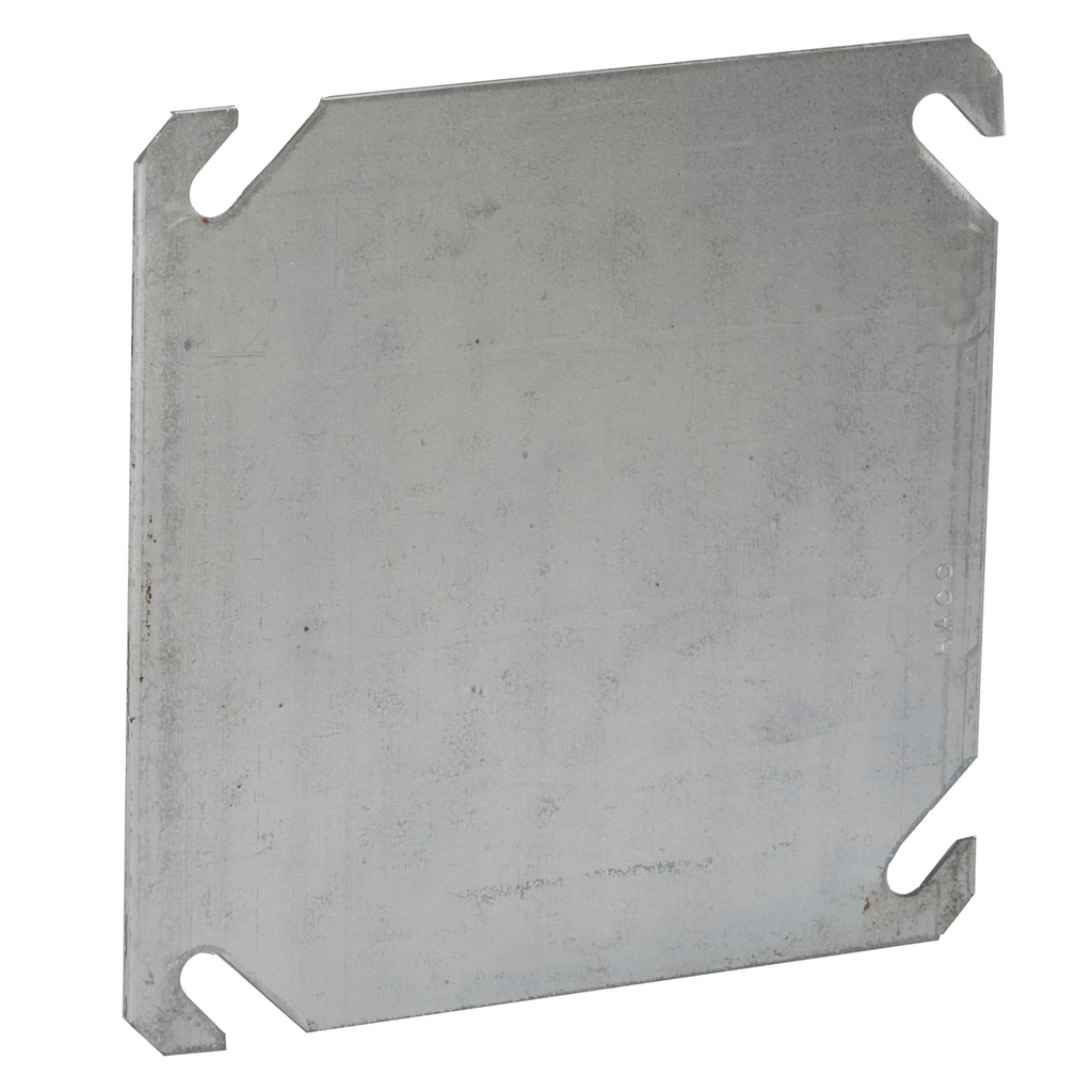 4 in. Square Cover, Flat, Blank