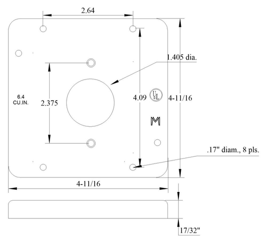 11503, Square Box Surface Cover