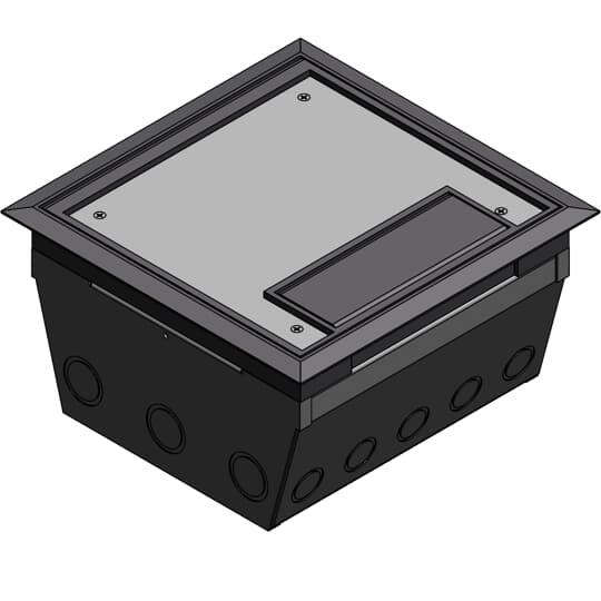 10COMP RAISED ACC FLR-MOD 325CU GRY