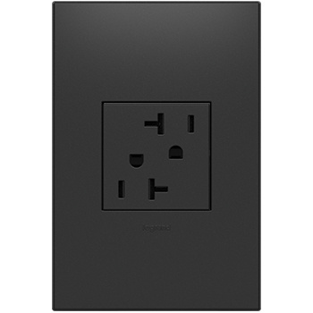 adorne® 20A Dual Tamper-Resistant Outlet, Graphite
