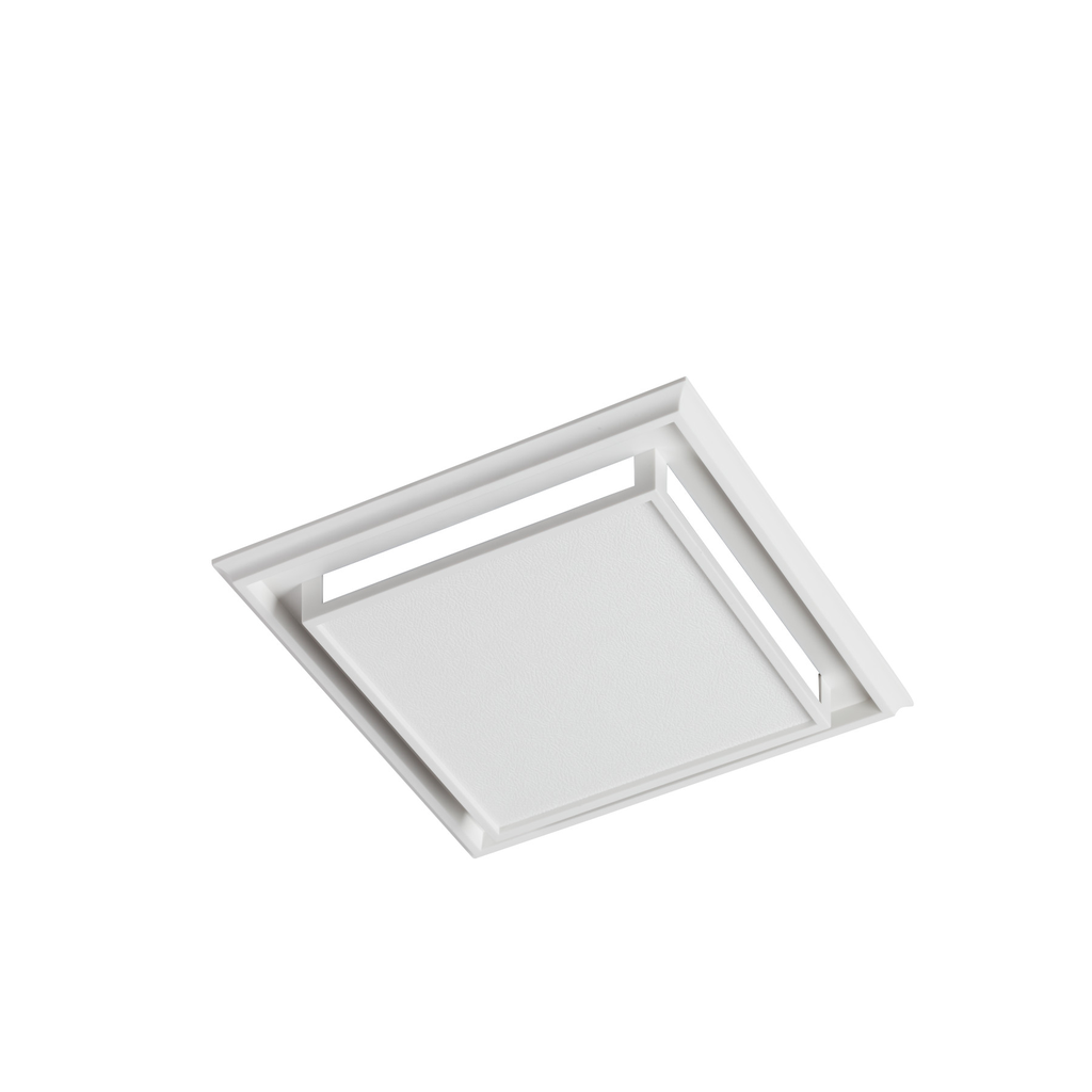 Broan® Duct-free Ventilation Fan with plastic grille, snap-in mounting and charcoal filter