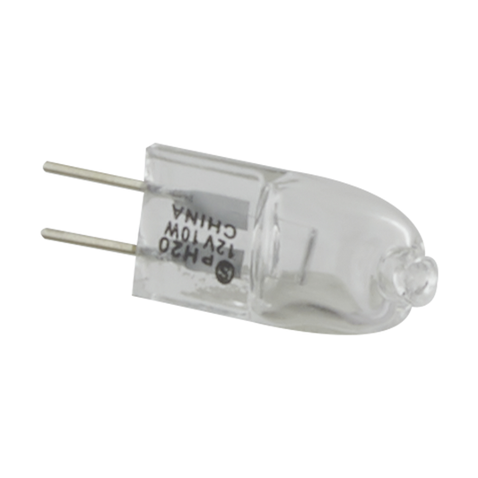 10 Watt; Halogen; T3; Clear; 2000 Average rated hours; 120 Lumens; Bi Pin G4 base; 12 Volt