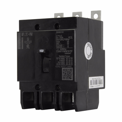 60 Amp Bolt-On Molded Case 3 Pole Circuit Breaker, 480 Volt