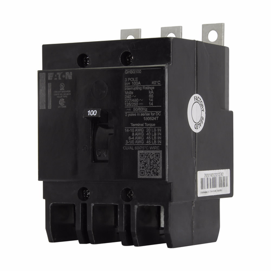 60 Amp Bolt-On Molded Case 3 Pole Circuit Breaker, 480 Volt