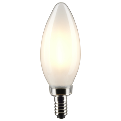 4 Watt B11 LED; Frost; Candelabra base; 90 CRI; 4000K; 120 Volt