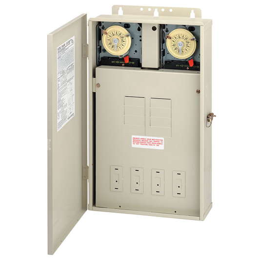 125 A Load Center with Two T104M Mechanisms, 8-Breaker Spaces