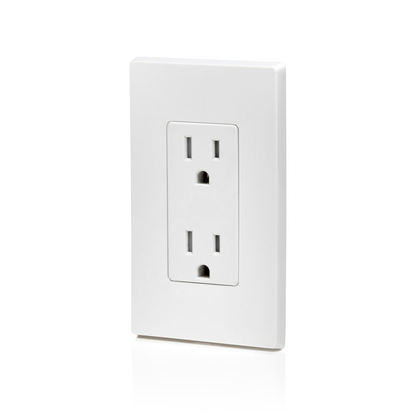 15 Amp Decora Tamper-Resistant Duplex Outlet/Receptacle, Grounding, White