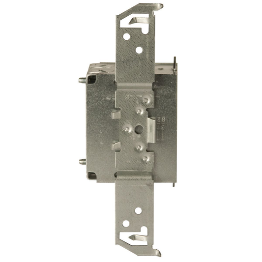 3 in. x 2 in. Switch Box, Gangable, 2-1/2 in. Deep, Three 1/2 in. KO's & NMSC Clamps, TS Bracket