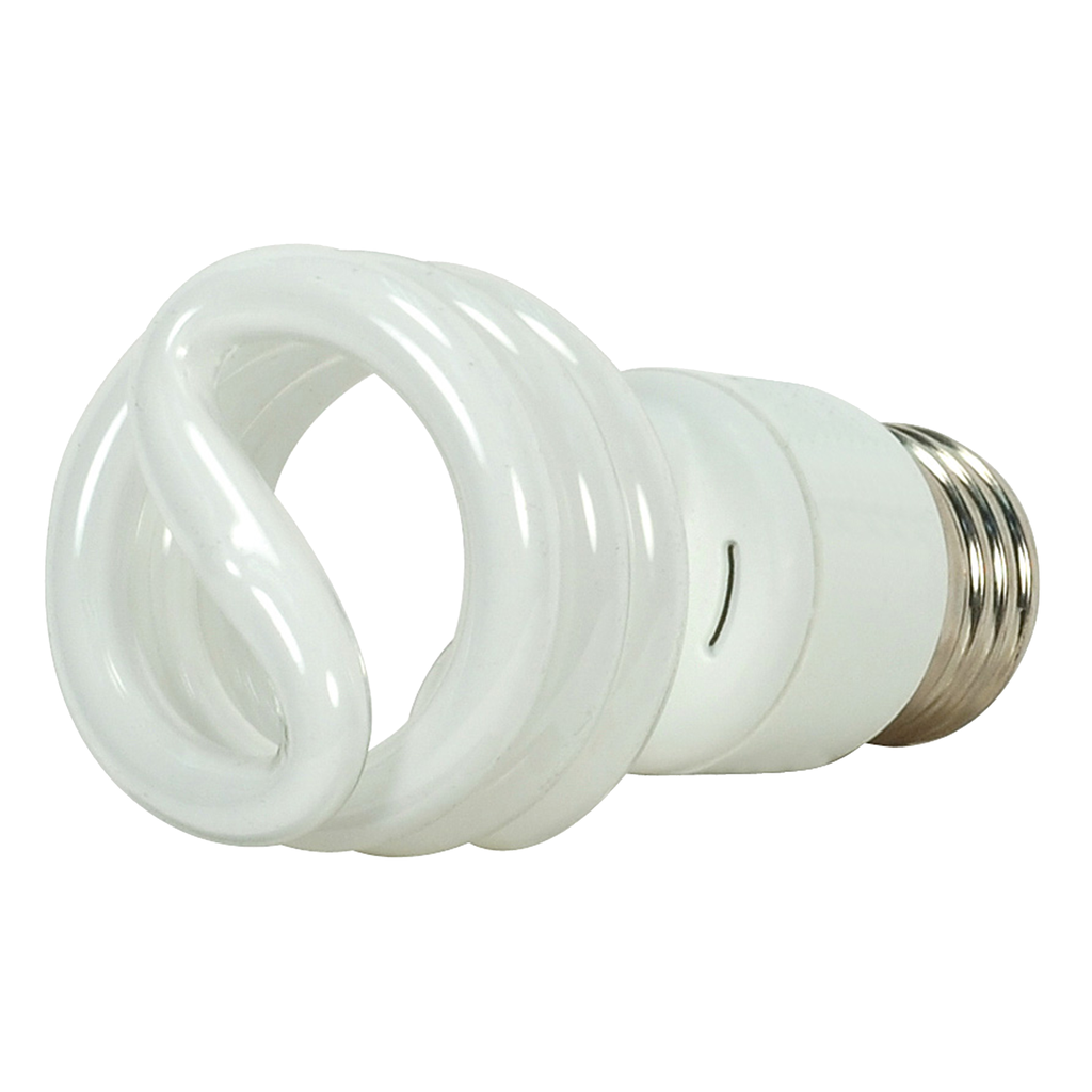 13 Watt; Mini Spiral Compact Fluorescent; 2700K; 82 CRI; Medium base; 120 Volt; 4-pack