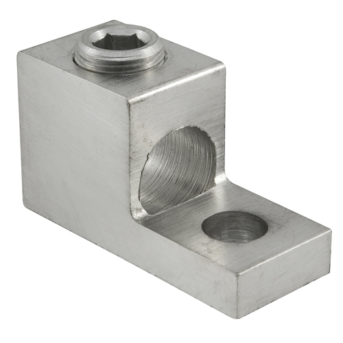 Aluminum Mechanical Lug, Conductor Range 800-3/0, 1 Port, 1 Hole, 5/8in Bolt Size, 1-3/4in Hole Spacing, Tin Plated, UL, CSA