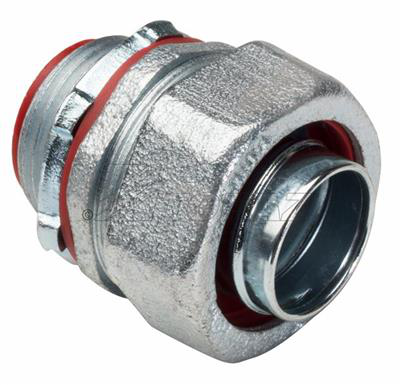 1" Straight Liquidtight Connector with Insulated Throat