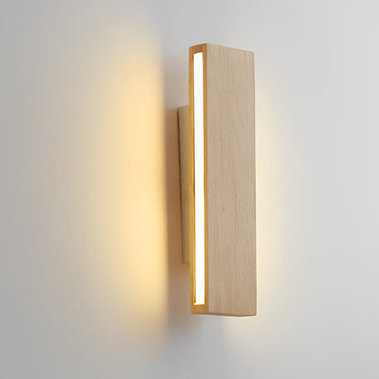 [Open-Box]Rotatable Minimalist Rectangular Wood Led Wall Lamp Wall Lights Fixture