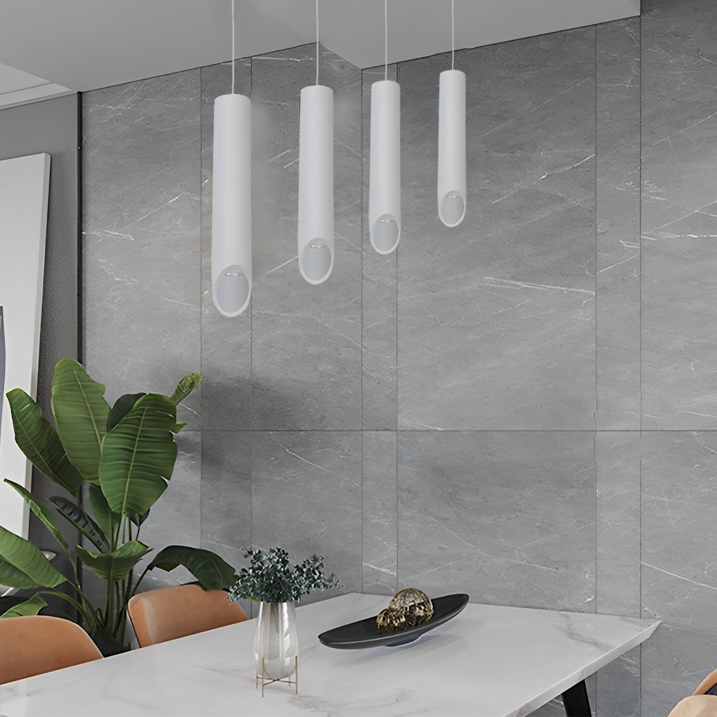 [Open-Box] Long Cylindrical Oblique LED Minimalist Nordic Chandelier Pendant Lights