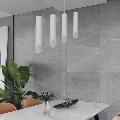 [Open-Box] Long Cylindrical Oblique LED Minimalist Nordic Chandelier Pendant Lights