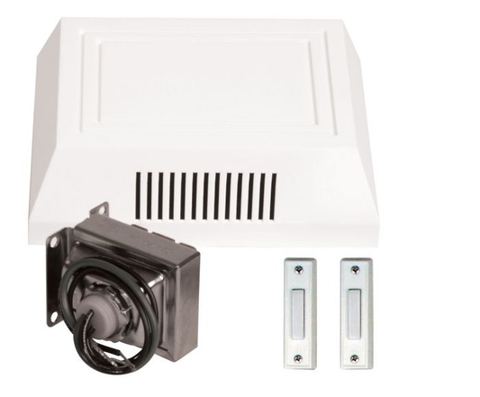 6 Lighted Buttons Chime Kit in White - C102L