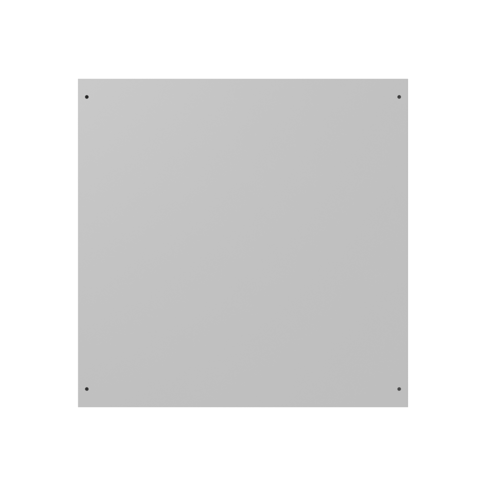 36x10x36 Screw Cover Type 1 UL Steel No KO Gray Cover w/Teardrop Slots Holes In Back