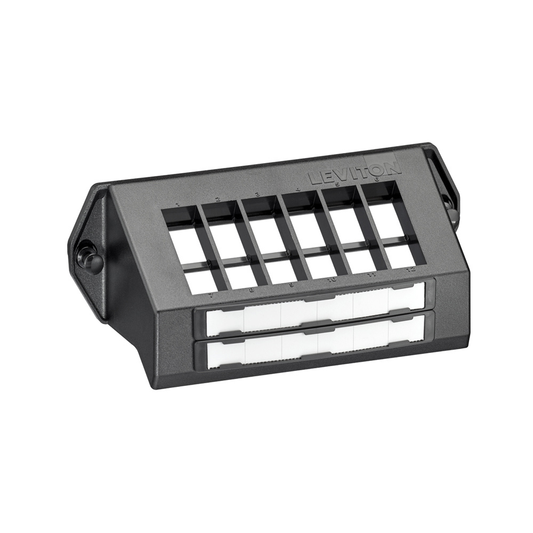 12-Port, QUICKPORT™ Mounting Bracket. Accepts 12 QUICKPORT™ connectors.