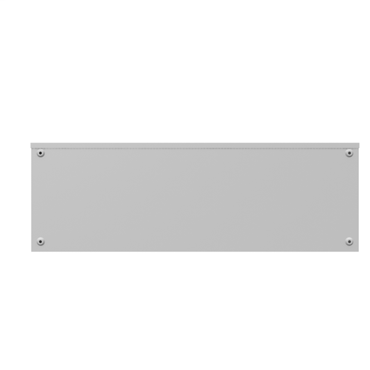12x36x12 Screw Cover Wireway Type 3R UL Listed Steel Knockouts ANSI 61 Gray Quad D Knockout For Lock