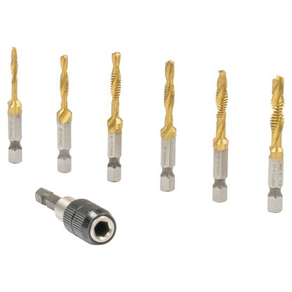 7-piece Drill/Tap Bit Kit for Stainless Steel (Standard)