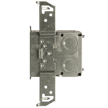 3 in x 2 in. Switch Box, Gangable, 3-1/2 in. Deep, Seven 1/2 in. KO's & NMSC Clamps, TS Bracket