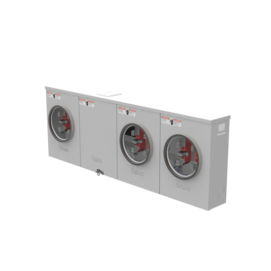 5 Terminal Ring Type Small Closing Plate 3 Position Single Connector 4-600kcmil 7-8 In Barrel Lock Ground With Bracket Provision