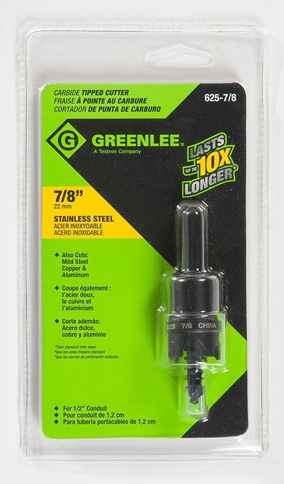7/8" Carbide-Tipped Hole Cutter