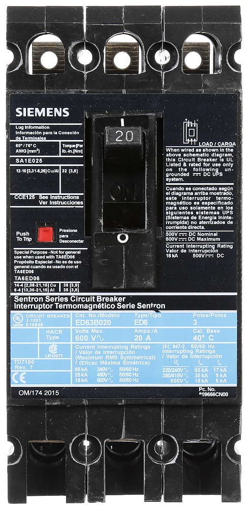 BRKR ED6 3P 600V 20A