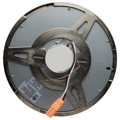 16 watt; 9" Flush Mount LED Fixture; 3000K; Brushed Nickel finish; 120/277 volts