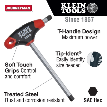 5/16-Inch Hex Key, Journeyman™ T-Handle, 6-Inch
