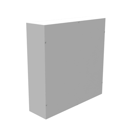 36x10x36 Screw Cover Type 1 UL Steel No KO Gray Cover w/Teardrop Slots Holes In Back