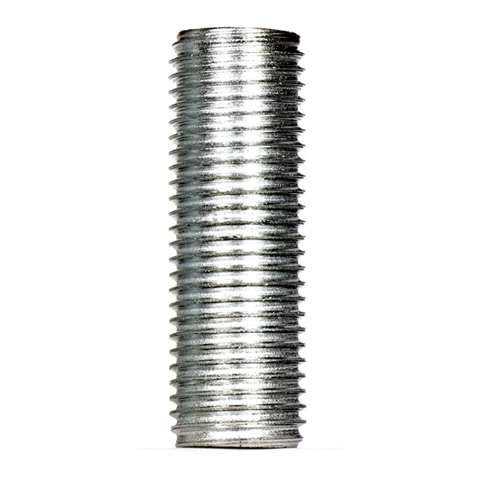 1/4 IP Steel Nipple, Zinc Plated, 1-1/2" Length, 1/2" Wide