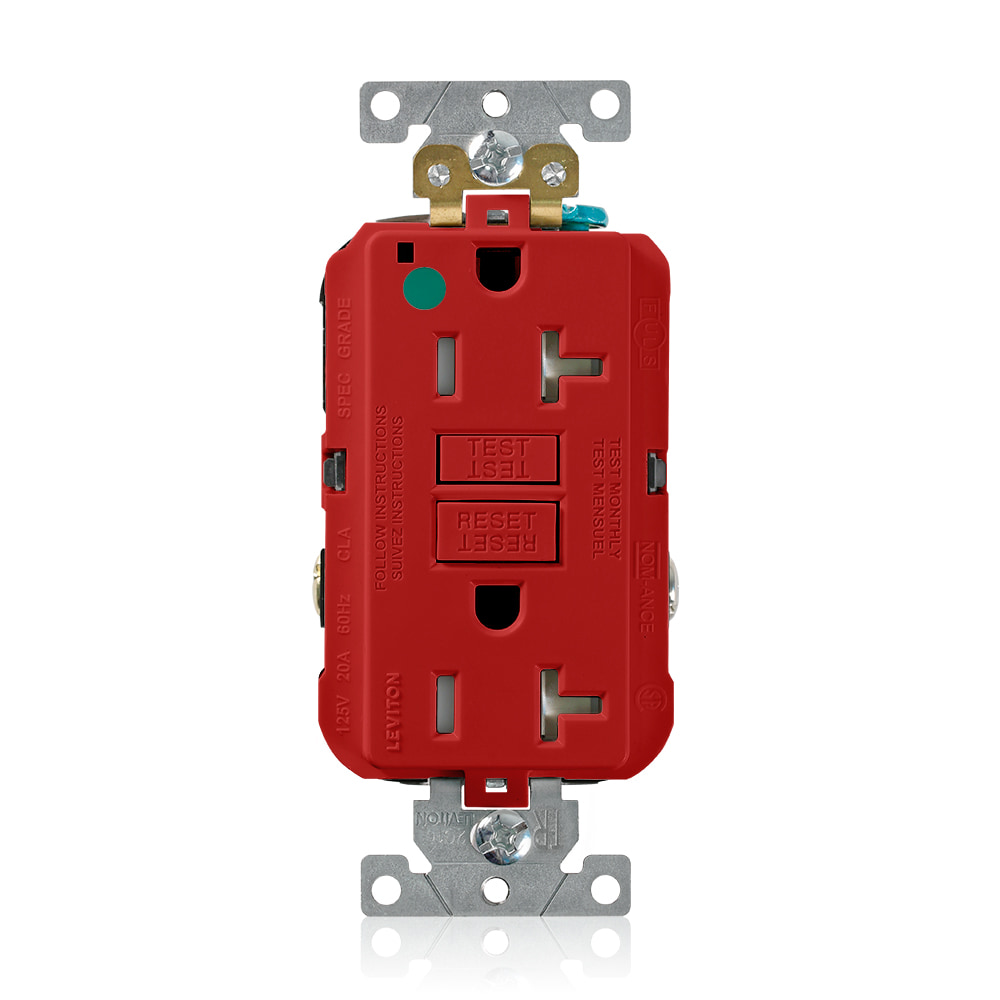 20 Amp SmartlockPro® GFCI Receptacle/Outlet, Hospital Grade, Tamper-Resistant