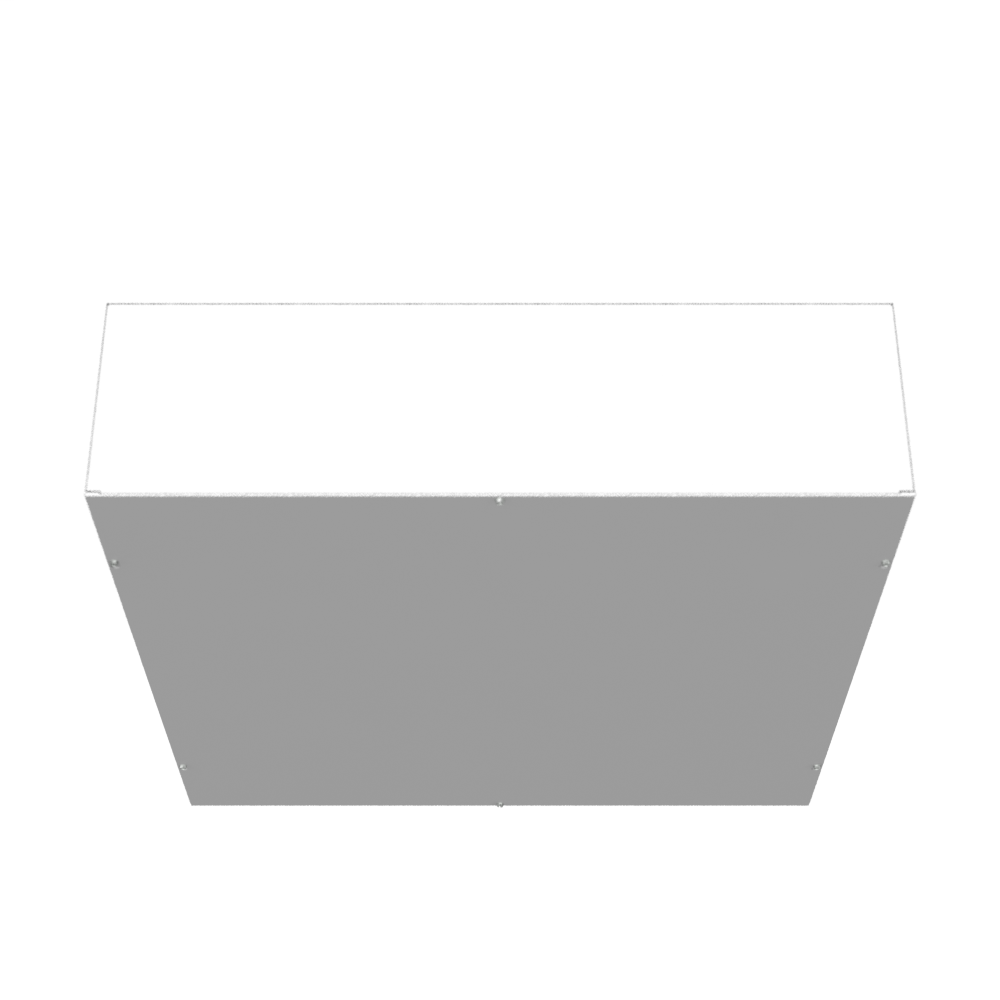 36x10x36 Screw Cover Type 1 UL Steel No KO Gray Cover w/Teardrop Slots Holes In Back
