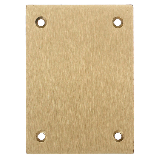 1-Gang Cover, Rectangular, Blank, Brass