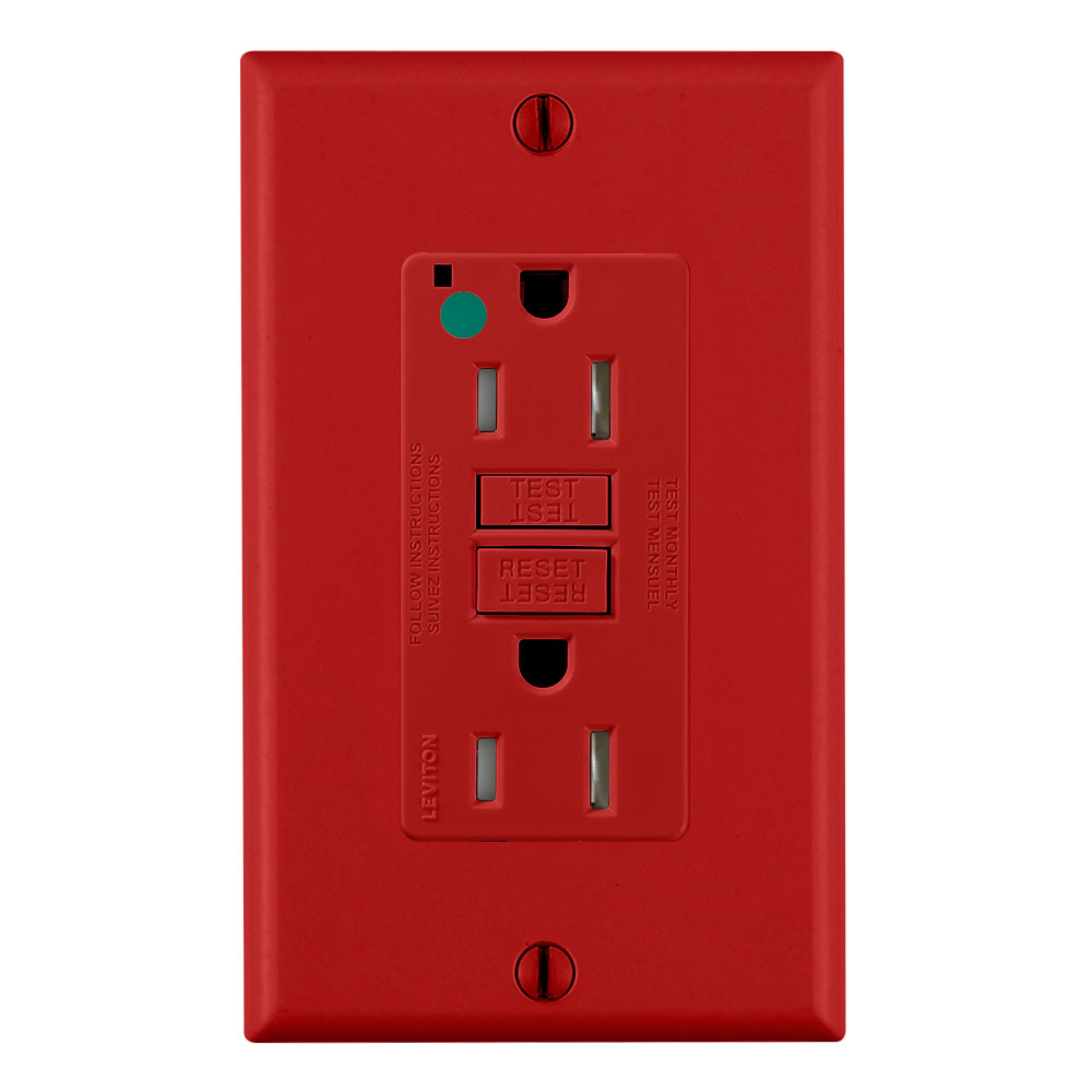 15 Amp SmartlockPro® GFCI Receptacle/Outlet, Hospital Grade, Tamper-Resistant