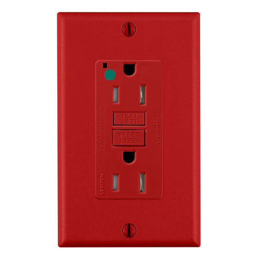 15 Amp SmartlockPro® GFCI Receptacle/Outlet, Hospital Grade, Tamper-Resistant