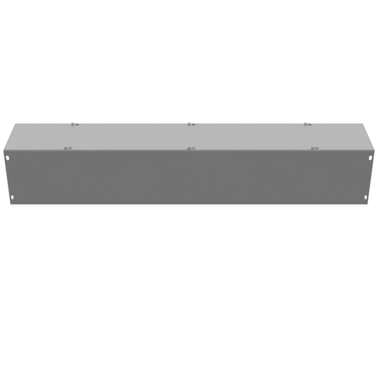 6x36x6 Screw Cover Wireway Type 1 UL Listed Steel Knockouts ANSI 61 Gray