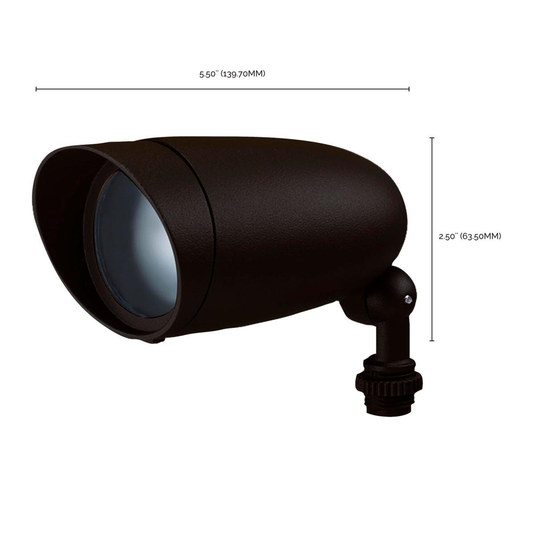 1 Light - 6" Landscape Flood - PAR16 Flood - Dark Bronze Finish