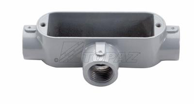 3-1/2" Rigid Threaded T Type Aluminum Conduit Bodies