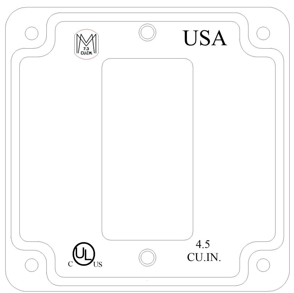 11432, Electrical Square Box Cover