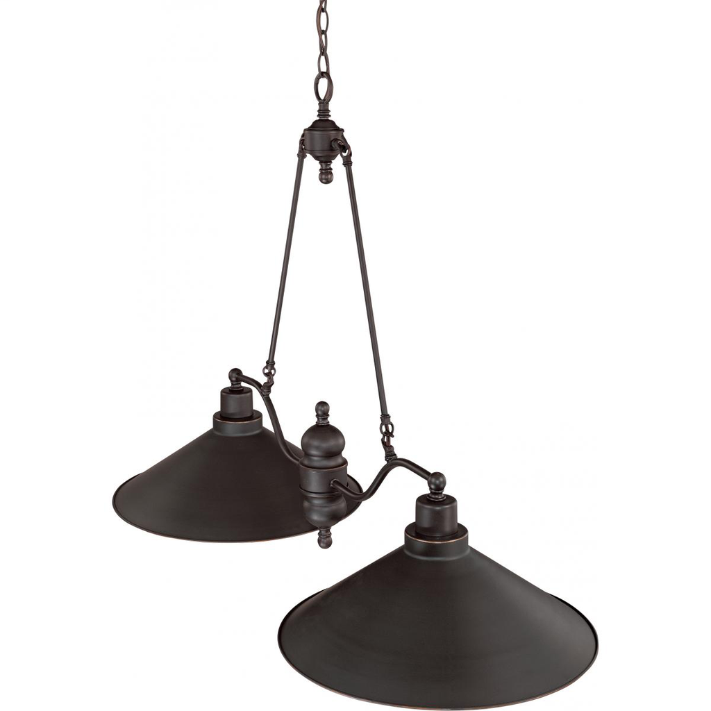 Bridgeview - 2 Light Island Pendant - Mission Dust Bronze Finish