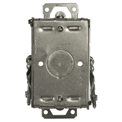 3 in. x 2 in. Switch Box, Gangable, 2-1/2 in. Deep with One 1/2 in. KO & AC/MC/Flex Clamps, Griptite, Old Work