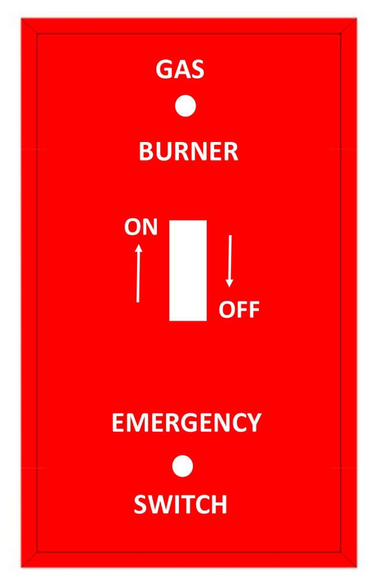 41020, Gas Burner Wallplate