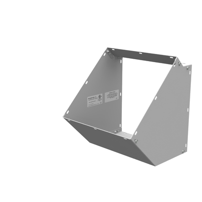 13.469x12x11.781 Wireway Elbow 45 Side Wall Access ANSI 61 Gray Steel