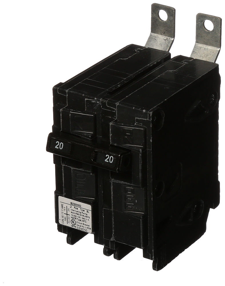 BREAKER 20A 2P 120V 10K HID BL