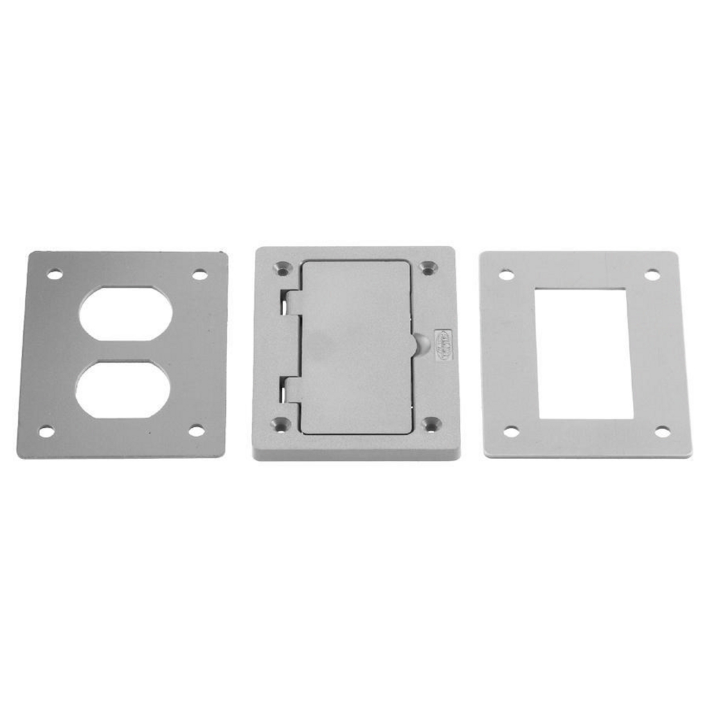 1-Gang Non-Metallic Cover, Includes Duplex and Style Line® Decorator Inserts, Gray