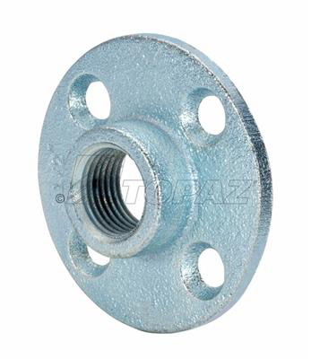 2" Rigid Floor Flange Plates Malleable Iron