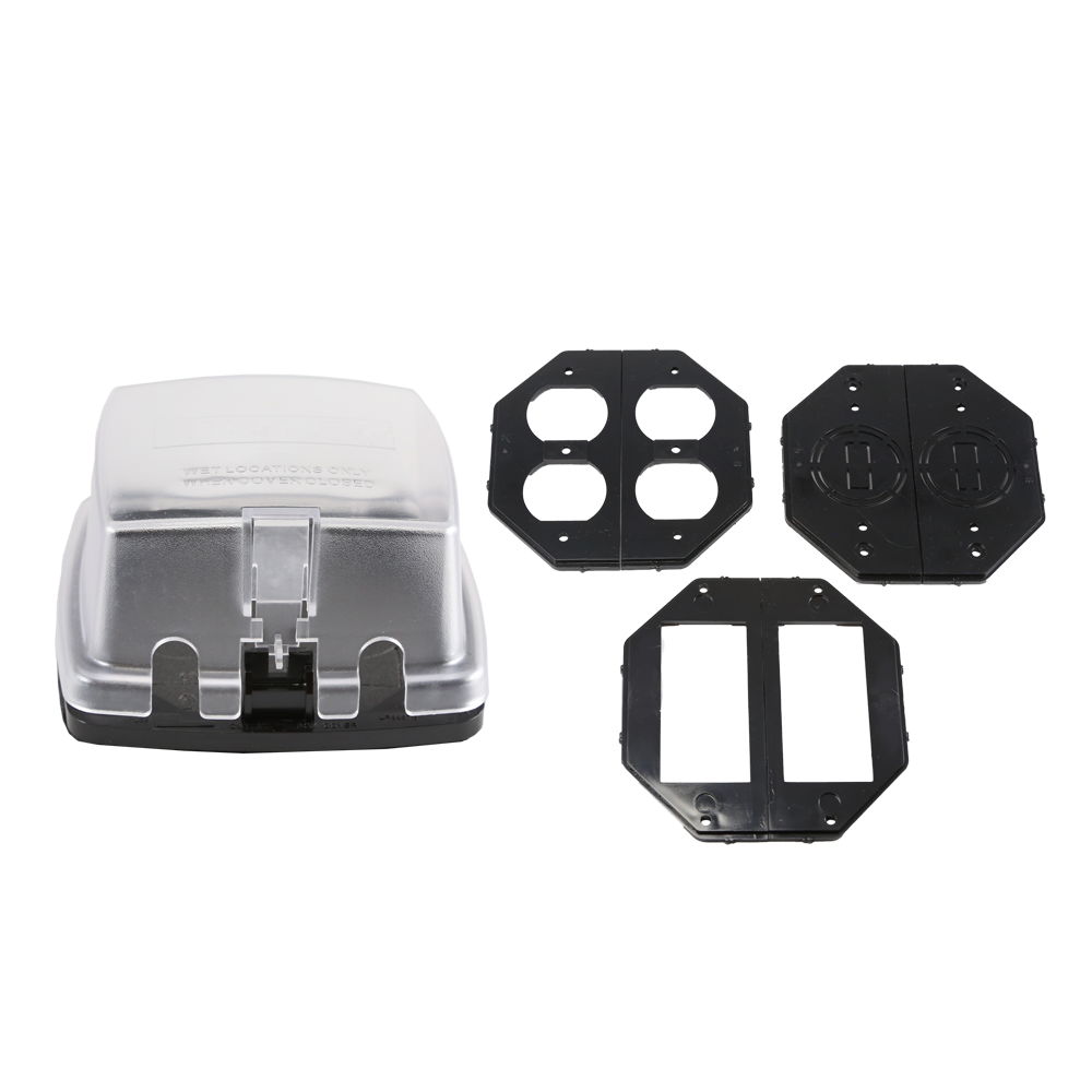 2-Gang Weatherproof In-Use Cover 2-1/4 inch deep