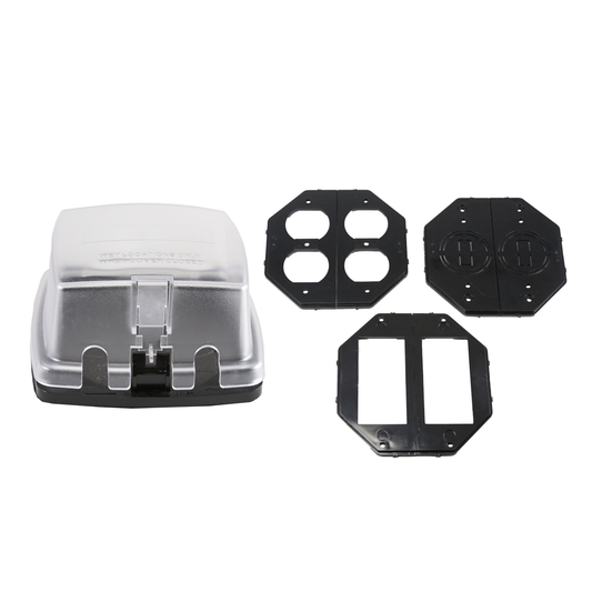 2-Gang Weatherproof In-Use Cover 2-1/4 inch deep