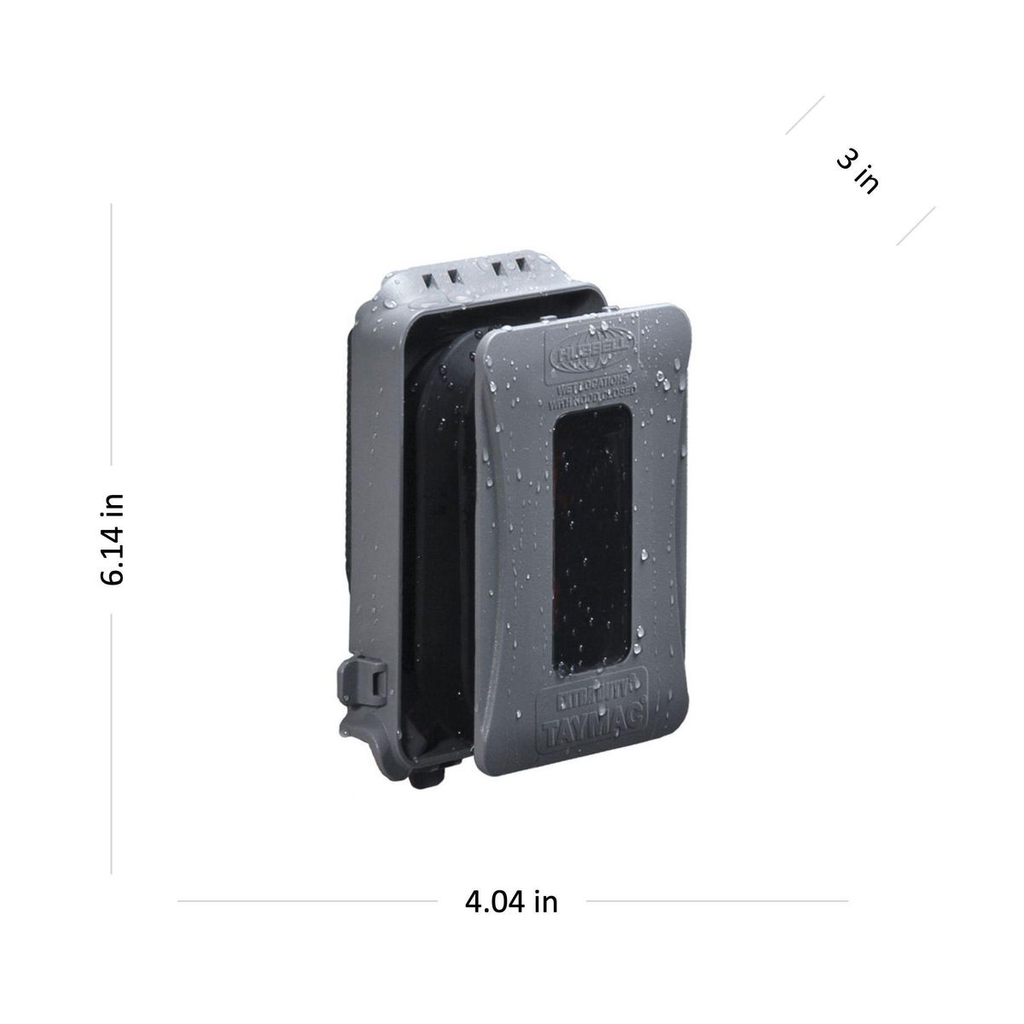 1-Gang Weatherproof In-Use Cover, Expandable, EXTRA DUTY¬Æ, Gray